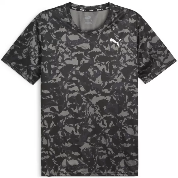  Herren-T-Shirt PUMA TRAIN FAV AOP TEE 525169-01 SCHWARZ 