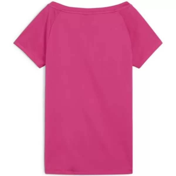  Damen-T-Shirt PUMA TRAIN FAV JERSEY CAT TEE 522420-48 ROSA 