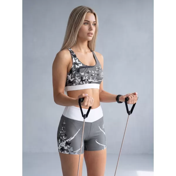  Kurze Premium-Leggings für Damen ALTISPORT VOJ/ALW022LEG03 GRAU 