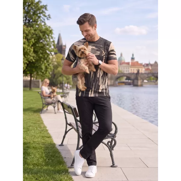  Hochwertiges Funktions-T-Shirt für Herren ALTISPORT VOJ/ALM010TR01 SCHWARZ BRAUN 