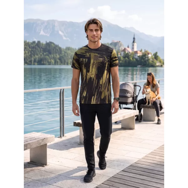  Hochwertiges Funktions-T-Shirt für Herren ALTISPORT VOJ/ALM010TR01 SCHWARZE ARMEE 