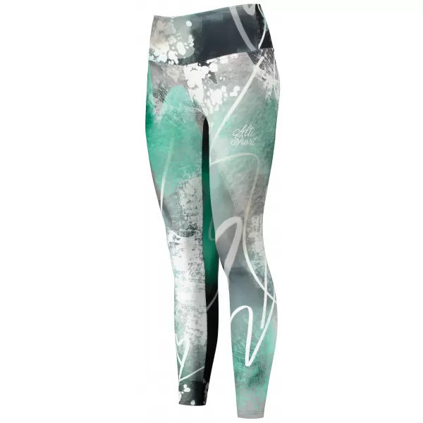  Lange Premium-Leggings für Damen ALTISPORT VOJ/ALW017LEG01 TÜRKIS 