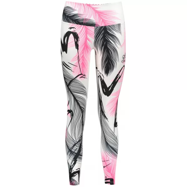  Lange Premium-Leggings für Damen ALTISPORT VOJ/ALW001LEG01 WEIß ROSA 