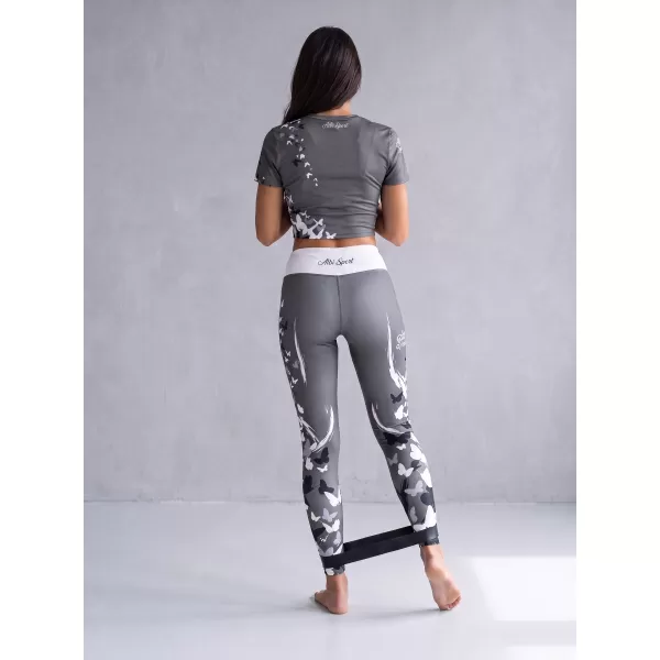  Lange Premium-Leggings für Damen ALTISPORT VOJ/ALW022LEG01 GRAU 