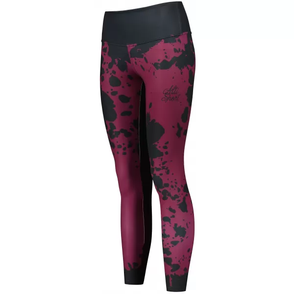  Lange Premium-Leggings für Damen ALTISPORT VOJ/ALW012LEG01 LILA/SCHWARZ 