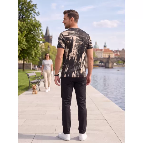  Hochwertiges Funktions-T-Shirt für Herren ALTISPORT VOJ/ALM010TR01 SCHWARZ BRAUN 