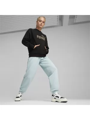 Damenhosen PUMA ESS+ SMALL LOGO HW PANTS TR 678744-22 BLAU
