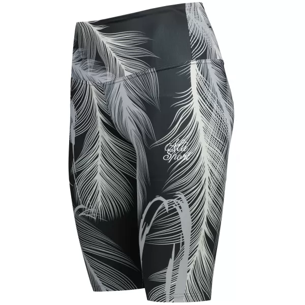  Damen-Leggings oberhalb des Knies Premium ALTISPORT VOJ/ALW001LEG02 SCHWARZGRAU 