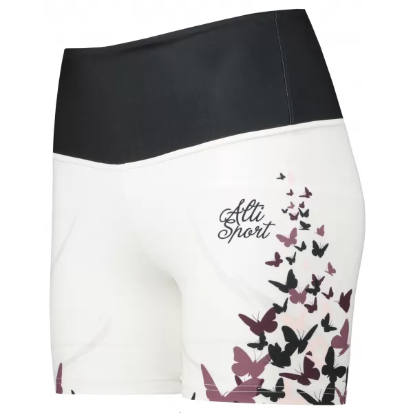 Kurze Premium-Leggings für Damen ALTISPORT VOJ/ALW022LEG03 WEIß 