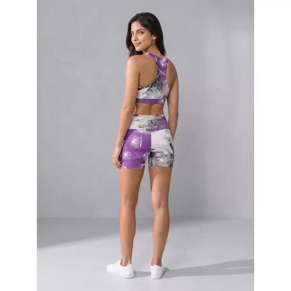  Kurze Premium-Leggings für Damen ALTISPORT VOJ/ALW016LEG03 LILA 