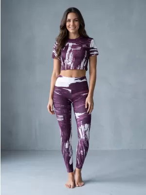 Lange Premium-Leggings für Damen ALTISPORT VOJ/ALW010LEG01 LILA