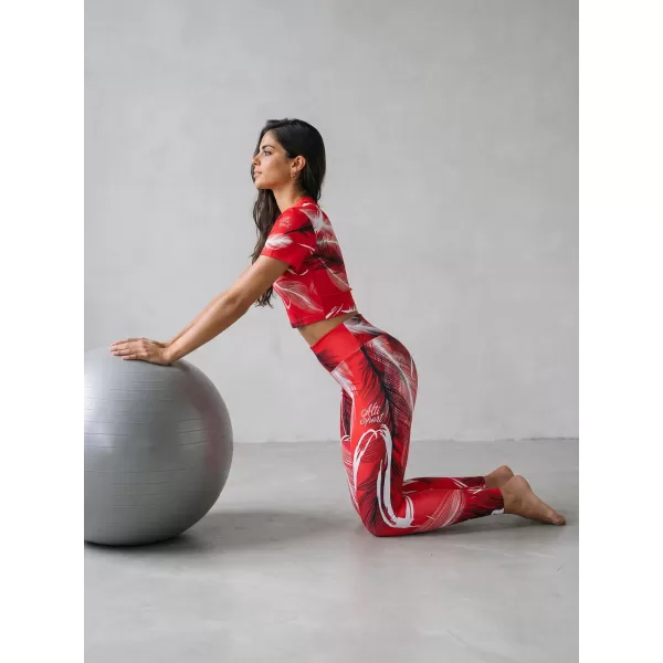  Lange Premium-Leggings für Damen ALTISPORT VOJ/ALW001LEG01 ROT 