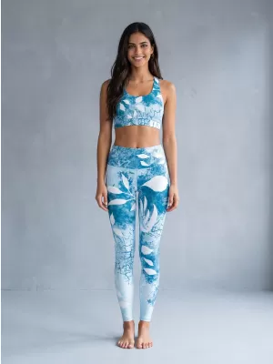 Lange Premium-Leggings für Damen ALTISPORT VOJ/ALW020LEG01 BLAU