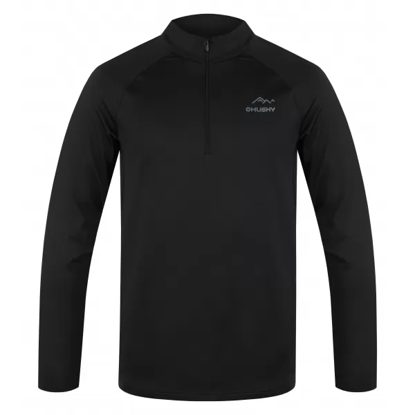  Herren-Thermoshirt HUSKY TROMI ZIP M SCHWARZ 