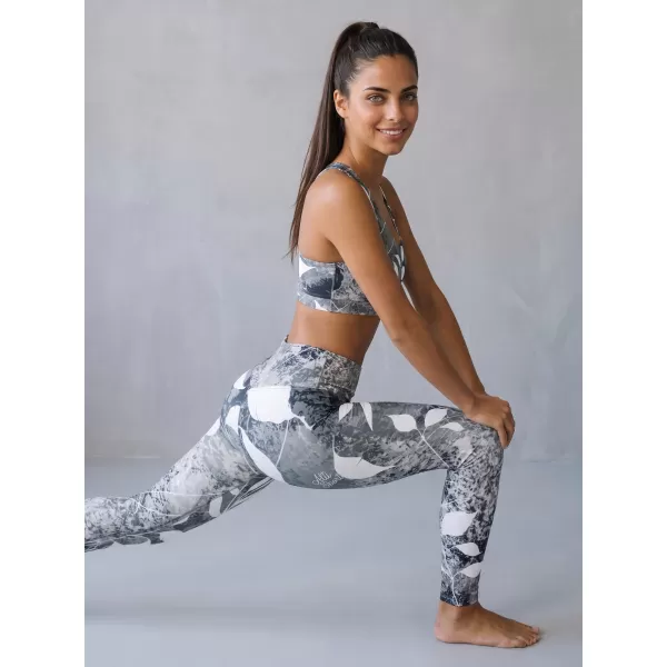  Lange Premium-Leggings für Damen ALTISPORT VOJ/ALW020LEG01 SCHWARZ UND WEIß 
