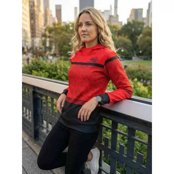  Premium-Sweatshirt für Damen ALTISPORT VOJ/ALW023MI01 ROT 