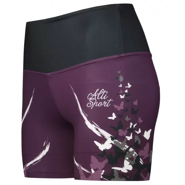  Kurze Premium-Leggings für Damen ALTISPORT VOJ/ALW022LEG03 LILA 