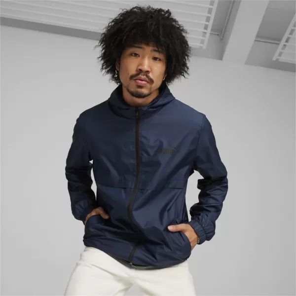  Windjacke für Herren PUMA ESS SOLID WINDBREAKER 847484-14 BLAU 