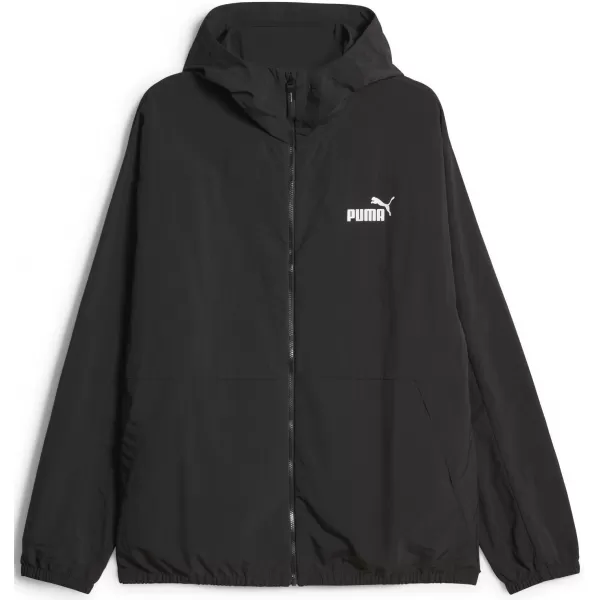  Windjacke für Herren PUMA HOODED WINDBREAKER 675387-01 SCHWARZ 