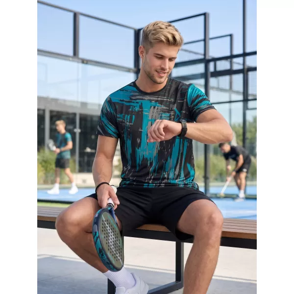  Hochwertiges Funktions-T-Shirt für Herren ALTISPORT VOJ/ALM010TR01 SCHWARZ/SMARAGD 