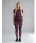 Lange Premium-Leggings für Damen ALTISPORT VOJ/ALW012LEG01 LILA/SCHWARZ