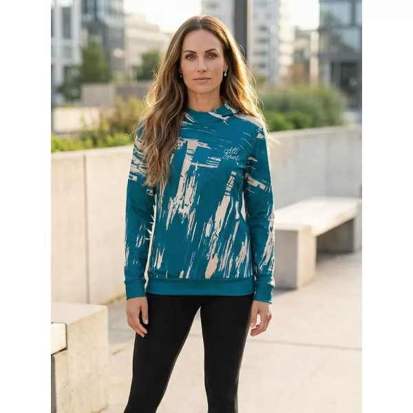  Hochwertiges Funktions-Sweatshirt für Damen ALTISPORT VOJ/ALW010MI01 KEROSIN/BLAU 