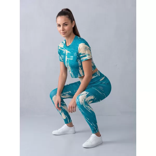  Lange Premium-Leggings für Damen ALTISPORT VOJ/ALW010LEG01 KEROSIN/BRAUN 