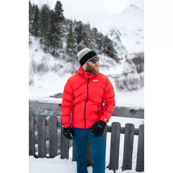  Herren-Winterjacke NORDBLANC BRILLIANCY NBWJM7926 ROT 