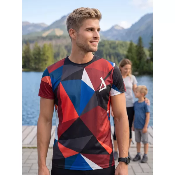  Herren Funktions-T-Shirt Premium Plus ALTISPORT VOJ/ALM007TR02 MARINEBLAU/ROT 