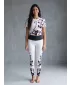 Lange Premium-Leggings für Damen ALTISPORT VOJ/ALW022LEG01 WEIß