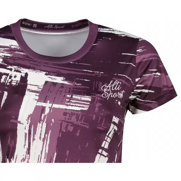  Hochwertiges Funktions-T-Shirt für Damen ALTISPORT VOJ/ALW010TR01 LILA/WEIß 