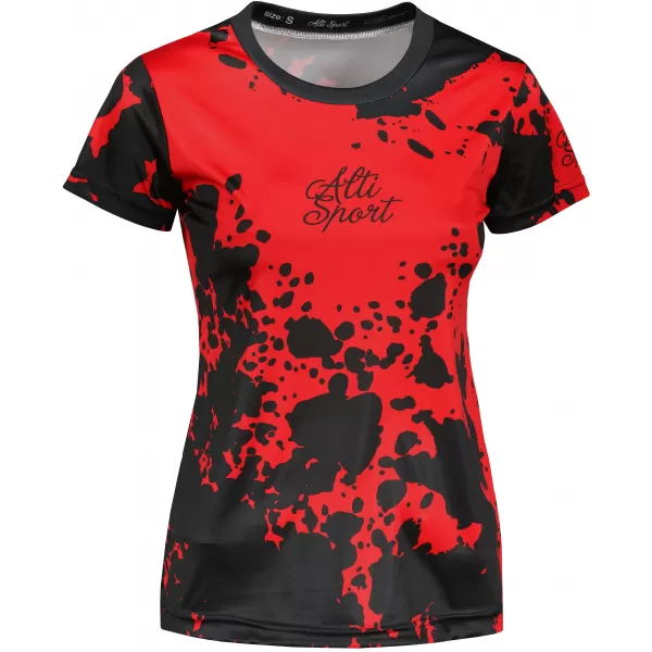 Hochwertiges Funktions-T-Shirt für Damen ALTISPORT VOJ/ALW012TR01 SCHWARZ ROT 