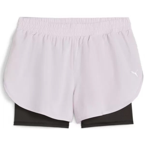  Damen-Shorts PUMA RUN FAV WOVEN 2IN1 SHORT W 523181-60 SCHWARZ 