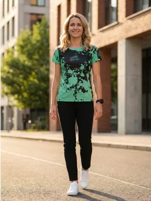 Hochwertiges Funktions-T-Shirt für Damen ALTISPORT VOJ/ALW012TR01 SCHWARZ/TÜRKIS