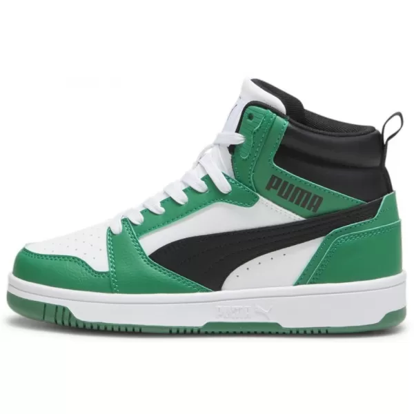  Kinderschuhe PUMA REBOUND V6 MID JR 393831-10 WEIß 
