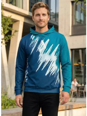 Hochwertiges Funktions-Sweatshirt für Herren ALTISPORT VOJ/ALM006MI01 KEROSIN/BLAU