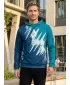 Hochwertiges Funktions-Sweatshirt für Herren ALTISPORT VOJ/ALM006MI01 KEROSIN/BLAU