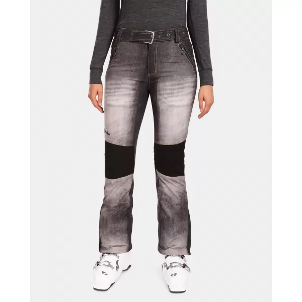  Softshell-Skihose für Damen KILPI JEANSO-W UL0409KI SCHWARZ 