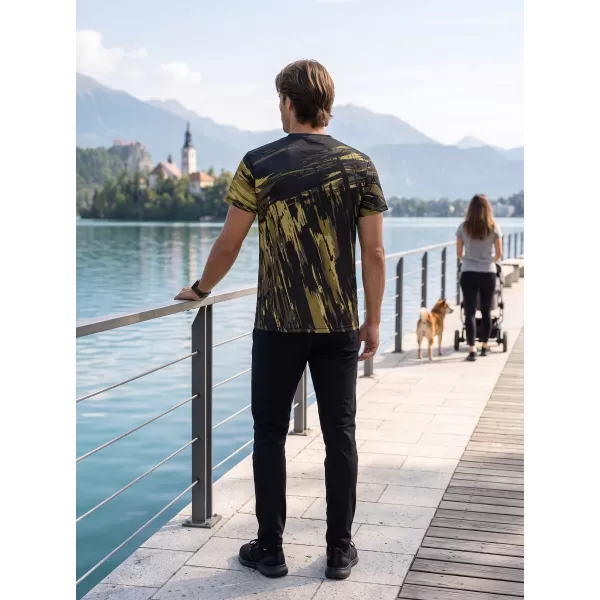  Hochwertiges Funktions-T-Shirt für Herren ALTISPORT VOJ/ALM010TR01 SCHWARZE ARMEE 