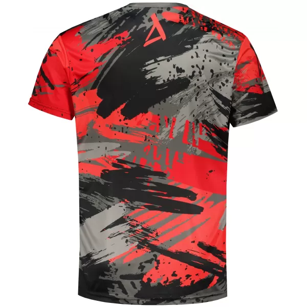  Hochwertiges Funktions-T-Shirt für Herren ALTISPORT VOJ/ALM014TR01 SCHWARZ UND ROT 