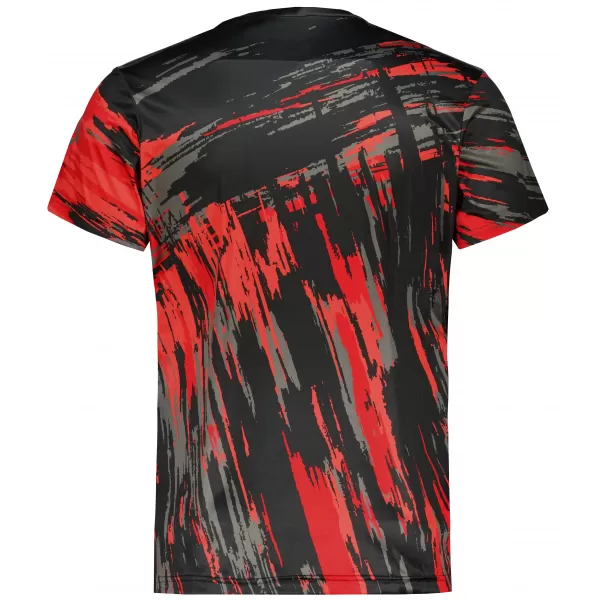  Hochwertiges Funktions-T-Shirt für Herren ALTISPORT VOJ/ALM010TR01 SCHWARZ UND ROT 