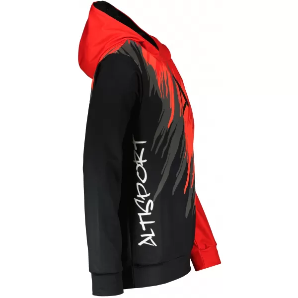  Hochwertiges Funktions-Sweatshirt für Herren ALTISPORT VOJ/ALM006MI01 SCHWARZ UND ROT 