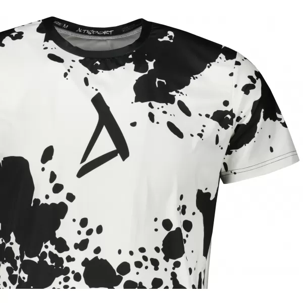  Herren Premium Plus Funktions-T-Shirt ALTISPORT VOJ/ALM012TR02 SCHWARZ UND WEIß 