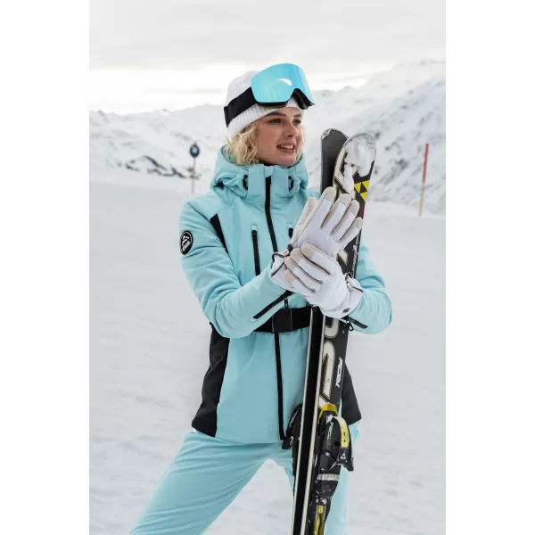  Softshell-Skijacke für Damen NORDBLANC APRES-SKI NBWJL7928 HELLBLAU 