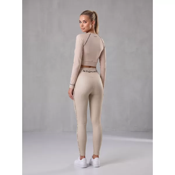  Lange Premium-Leggings für Damen ALTISPORT VOJ/ALW021LEG01 BRAUN 