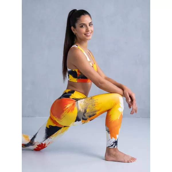  Lange Premium-Leggings für Damen ALTISPORT VOJ/ALW019LEG01 ORANGE 
