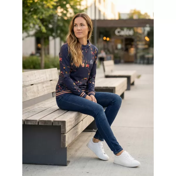  Premium-Sweatshirt für Damen ALTISPORT VOJ/ALW024MI01 DUNKELBLAU 