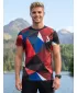 Herren Funktions-T-Shirt Premium Plus ALTISPORT VOJ/ALM007TR02 MARINEBLAU/ROT