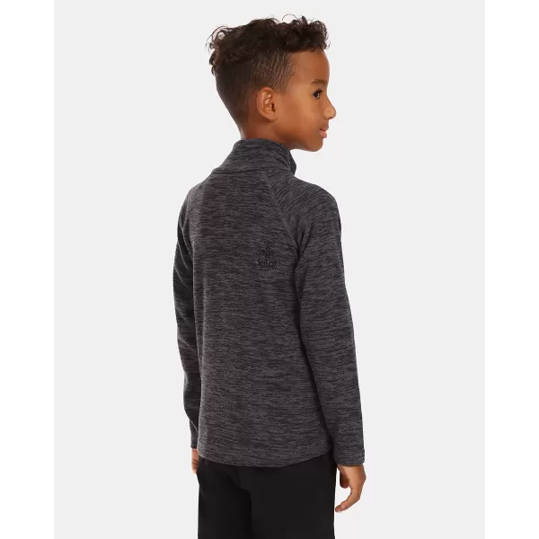  Fleece-Sweatshirt für Kinder KILPI ALACANT-J UJ0203KI DUNKELGRAU 