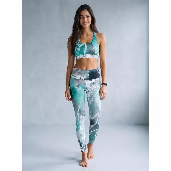  Lange Premium-Leggings für Damen ALTISPORT VOJ/ALW017LEG01 TÜRKIS 